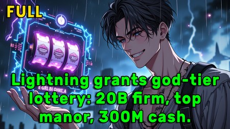 Lightning grants god-tier lottery: 20B firm, top manor, 300M cash.