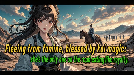 Fleeing from famine, blessed by koi magic: she&amp;#039;s the only one on the road eating like royalty.