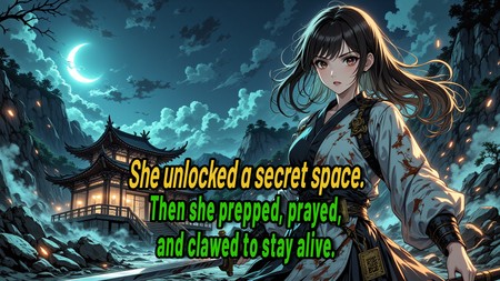 She inherited a mystic space, chopped wood, hoarded food, drew talismans, and just tried to survive