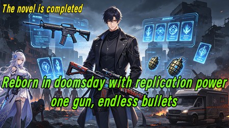 Reborn in doomsday with replication power, one gun, endless bullets.