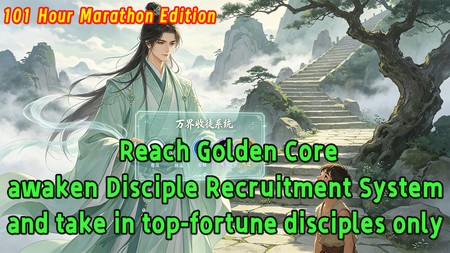 Reach Golden Core, awaken Disciple Recruitment System, and take in top-fortune disciples only.
