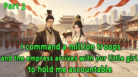 I command a million troops, and the empress arrives with our little girl to hold me accountable.