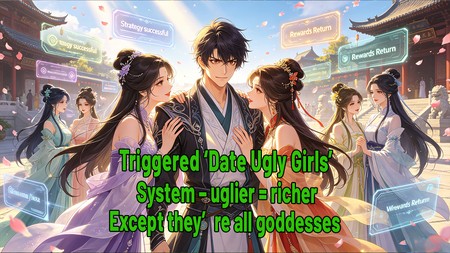 Triggered the ‘ugly girl system’ – uglier = more rewards. But they’re all stunning. #xiuxian #novel
