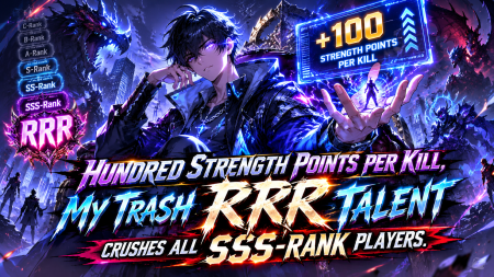 Hundred Strength Points Per Kill, My Trash RRR Talent Crushes All SSS-Rank Players.