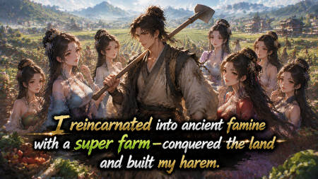I reincarnated into ancient famine with a super farm—conquered the land and built my harem.#novel