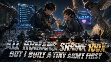 All Humans Shrink 100x — But I Built a Tiny Army First