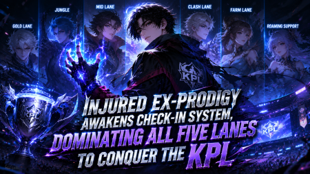 Injured ex-prodigy awakens Check-In System, dominating all five lanes to conquer the KPL