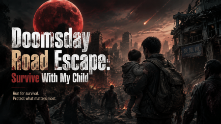 On the doomsday highway, I carry my child and survive against all odds