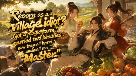 Reborn as a village idiot? Got a magic farm, married two beauties, now they all kneel and call me "Master."