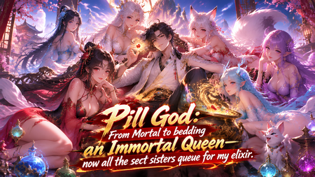 Pill God: From Mortal to bedding an Immortal Queen—now all the sect sisters queue for my elixir.